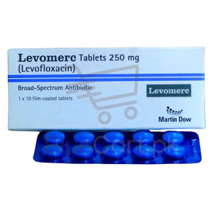 Levomerc Tablets 250mg (Levofloxacin) - Martin Dow Marker - derma.pk