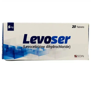 Levoser Tablets 5mg (Levocetirizine) - 20 Tablets - Prescription Required