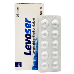Levoser Tablets 5mg (Levocetirizine) - 20 Tablets - Prescription Required