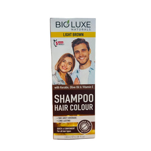 Bioluxe Light Brown Shampoo nourishing formula covers grey with natural light brown – View Product Detail