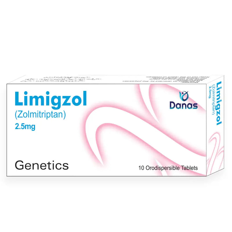 Limigzol Tablets 2.5mg — Zolmitriptan Triptan for Acute Migraine Treatment