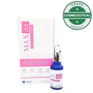 Maxdif Brightening Serum 20ml — 3% Vitamin C & 2% Alpha Arbutin by Jenpharm