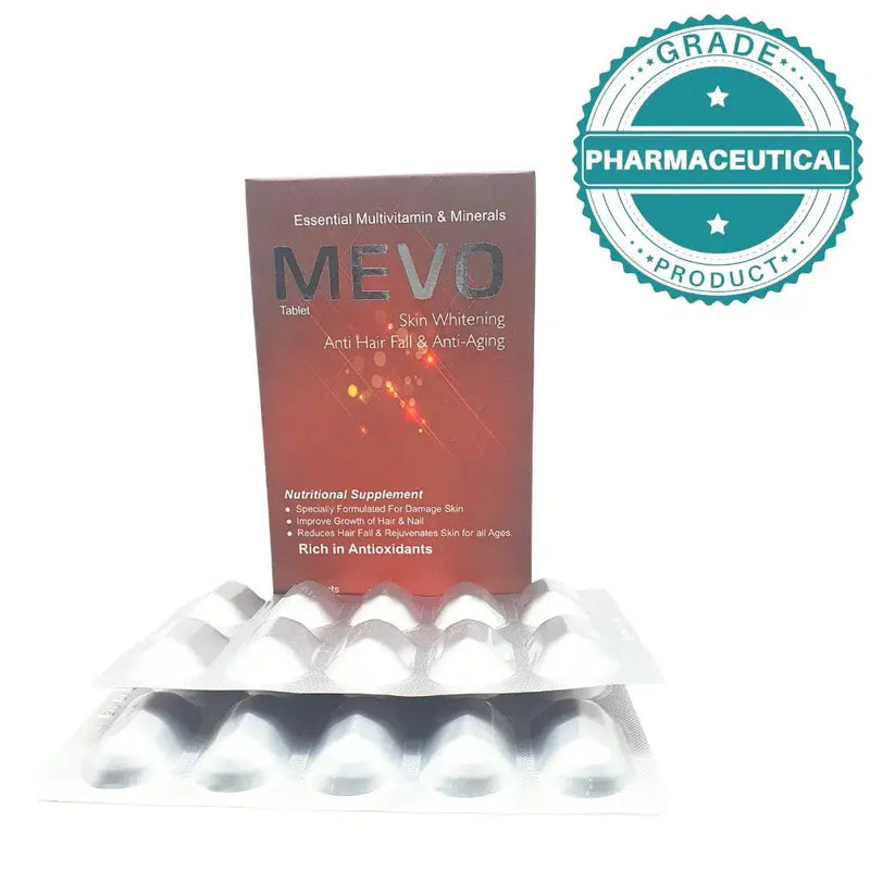 MEVO Multiple Vitamin Tablets — Skin, Hair & Anti-Aging Support (30 Tablets)