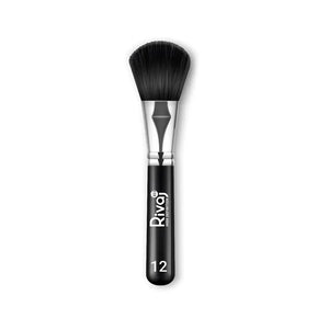 Makeup Brush #12 – Professional Powder and Blending Brush by RIVAJ, wide soft head for even matte coverage