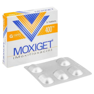 Moxiget Tablets 400mg (Pack of 5) - Moxifloxacin for Bacterial Infections - derma.pk