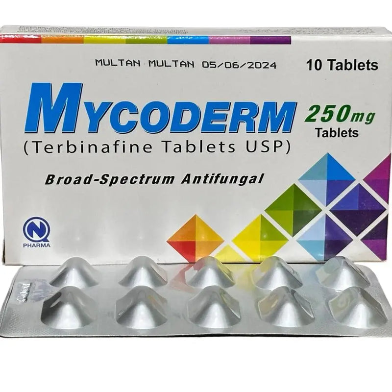 Mycoderm Terbinafine 250mg Tablets