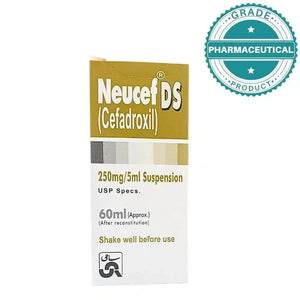 Neucef DS Syrup 60ml packaging — first-generation cephalosporin