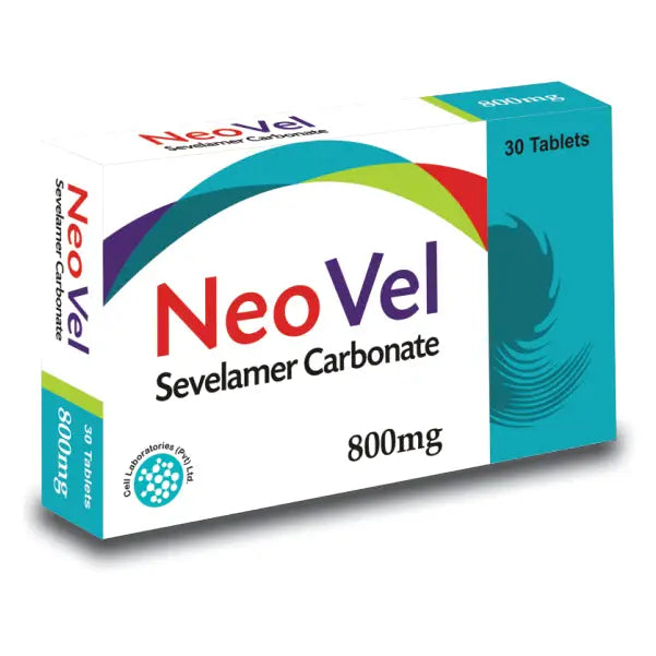 Neovel 800mg Tablets – Sevelamer Carbonate for Hyperphosphatemia in CKD