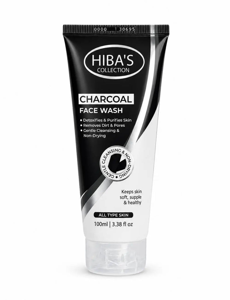 Hiba's Collection Face wash (Charcoal) 100 ML