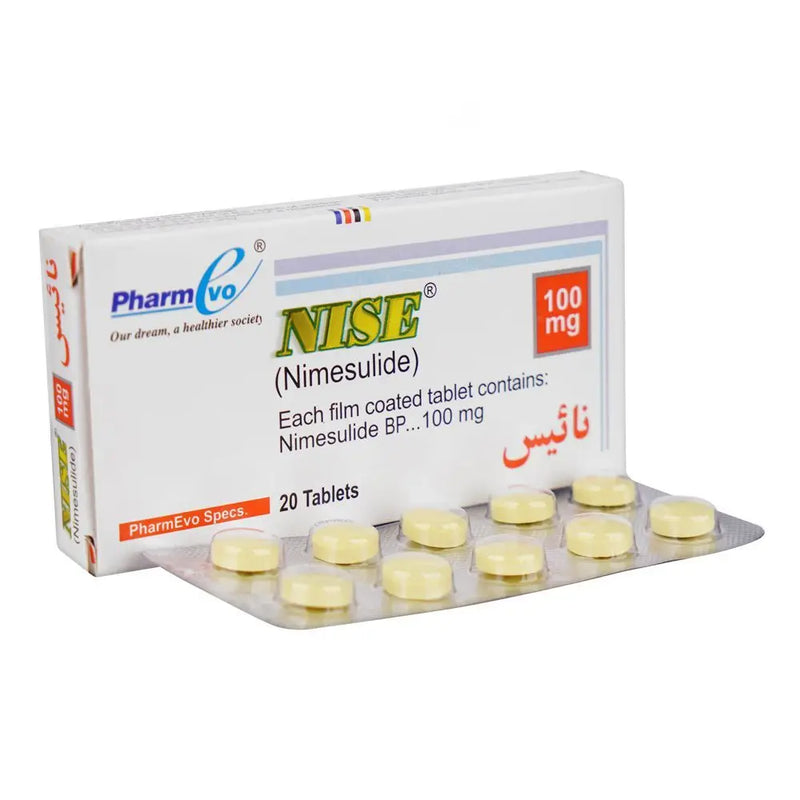 Nise Tablets 100MG (1 Box = 2 Strips)
