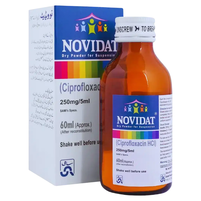 Novidat Suspension 250mg/5ml - derma.pk