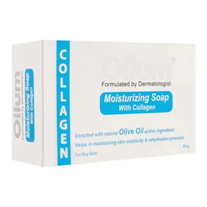 Oilum Moisturizing Soap 85g — Olive Oil, Collagen & Lanolin Bar Soap for All Skin Types