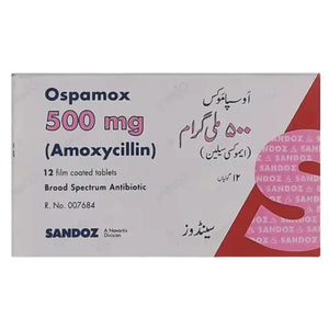 Ospamox Tablets 500mg (Amoxicillin) - Sandoz | derma.pk
