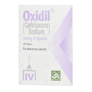 Oxidil IV Injection 500mg (Ceftriaxone) - Sami Pharma – View Product Detail