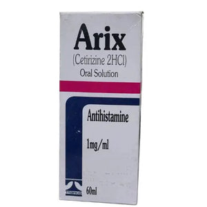 Arix Cetirizine 2HCl Oral Solution ��� Allergy & Hay Fever Relief | 60ml