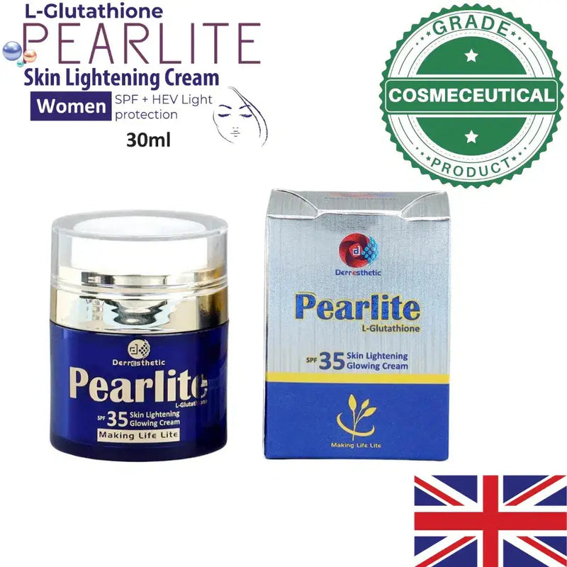 Pearlite L-Glutathione Skin Lightening Glowing Cream SPF 35 — For Men & Women
