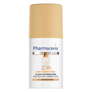 PHARMACERIS Sun Protect Mineral Foundation Sand 2 SPF 50+ (30ml) | For Sensitive Skin | derma.pk