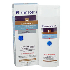 Pharmaceris H Stimuclaris Shampoo 250ml back label — dermocosmetic shampoo by Pharmaceris – View Product Detail