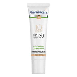 PHARMACERIS Sun Protect Mineral Foundation Light 10 SPF 30 (30ml) | For Sensitive Skin – Available in Pakistan