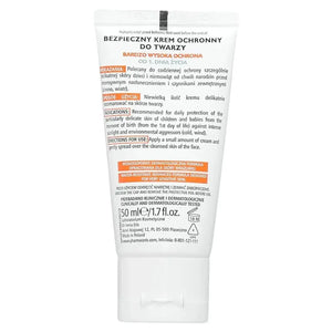 PHARMACERIS Sun Protect SPF 50+ Safe Protective Cream for Babies (50ml) - Gentle, High Protection Sunscreen from Poland