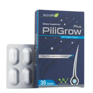 Piligrow anti-hair-fall hair growth tablets by Whiz Pharma Pakistan