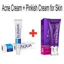 Bioaqua Pack of 2 Anti Acne Cream and Nenhong Pink Body Private Part Cream photo 1