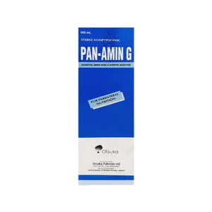 Pan Amin G 500ml Injection — Amino Acid IV Infusion for Nutritional Support available at Derma.pk