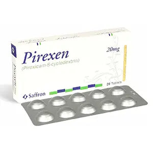 Pirexen 20mg Tablet 20s – Piroxicam NSAID for Arthritis & Pain