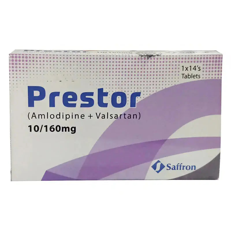 Prestor 10/160mg Tablet – Rosuvastatin & Valsartan for Heart Health