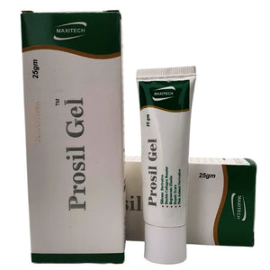 Prosil 25g scar gel softening and flattening scar tissue on skin
