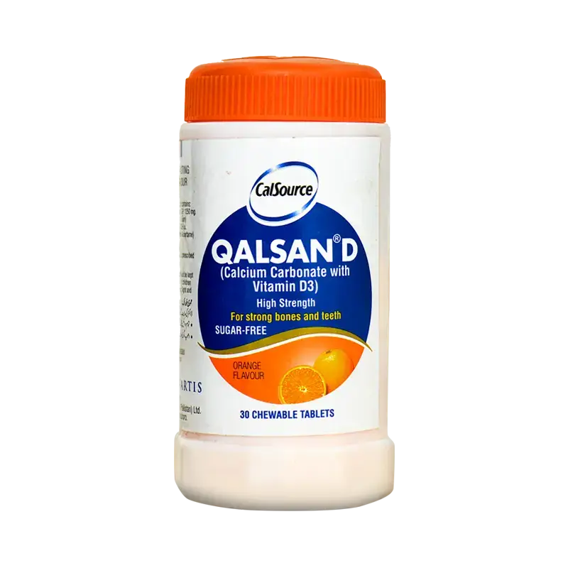 Qalsan-D Orange Flavour Tablets 30s – Calcium & Vitamin D