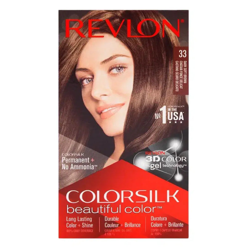 Revlon Colorsilk Hair Color 33 Dark Soft Brown - derma.pk