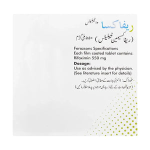 Rifaxa Tablets 550mg (10 Tablets) - Ferozsons Laboratories | derma.pk