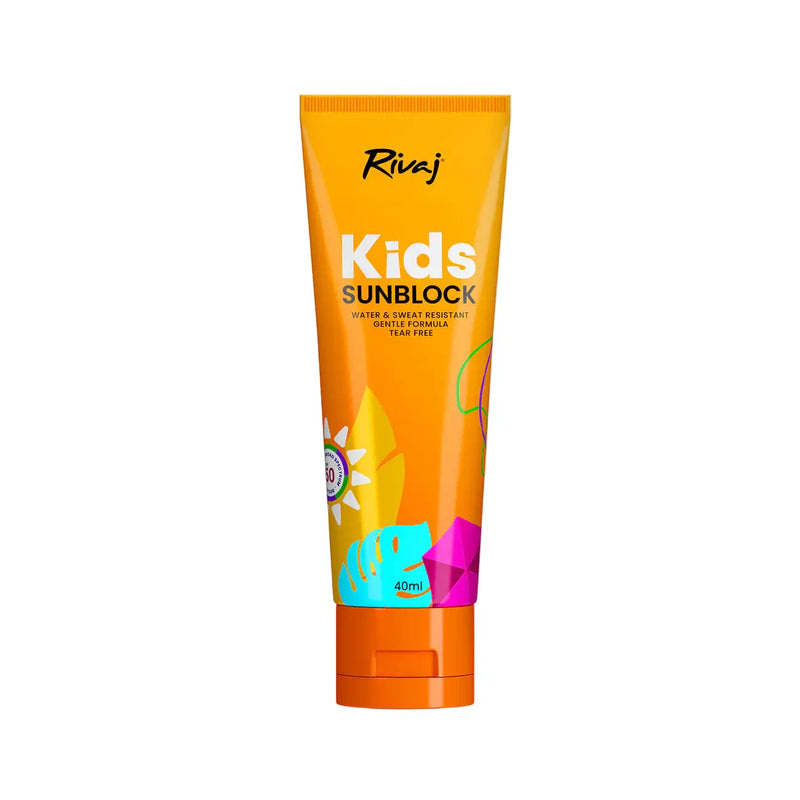 Rivaj SPF50 Kids Sunblock 40ml – Oil-Free & Hydrating Sun Protection