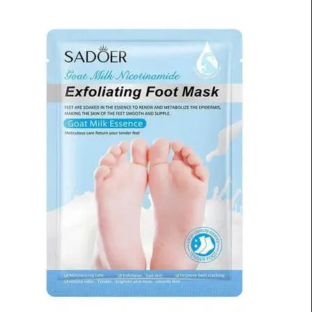 Sadoer Goat Milk Nicotinamide Exfoliable Foot Mask