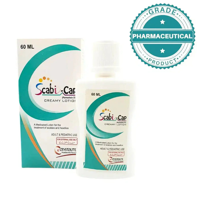 Scabi-Cap Creamy Lotion 60ml — Permethrin 5% | Scabies & Lice Treatment