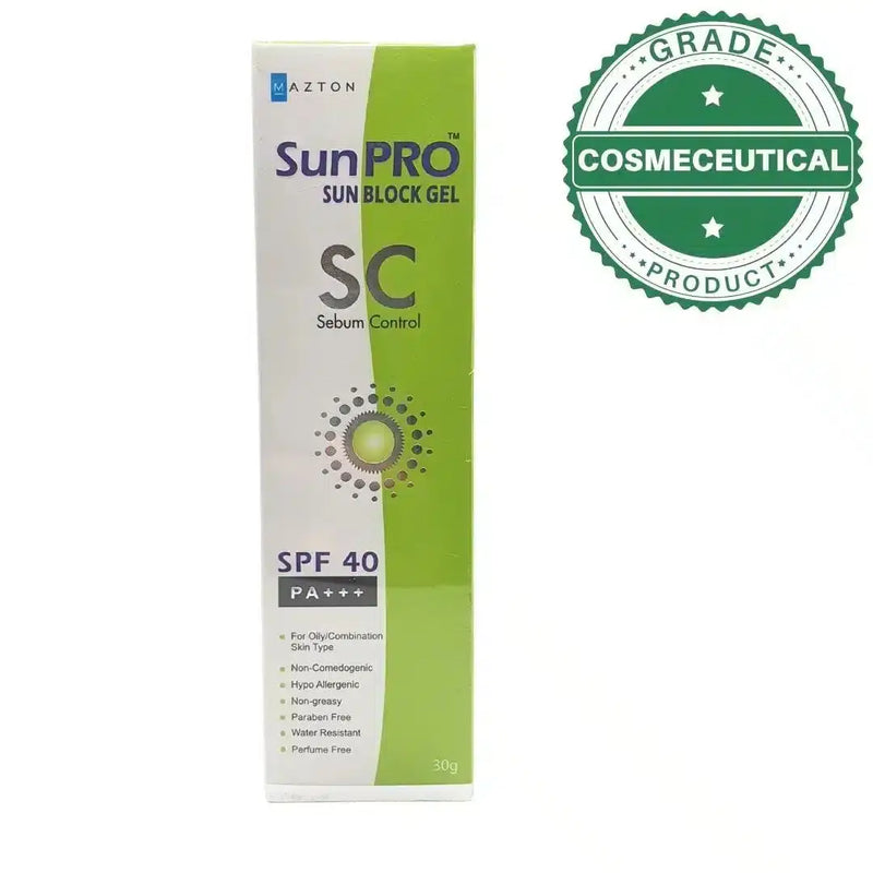 Sun Pro SPF 40 PA+++ Sebum Control Sunblock Gel for Oily Skin 30g