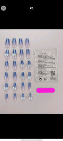 Shein 24pcs long 3D Bow Nails photo 2
