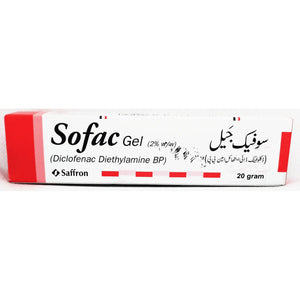 Sofac Gel 20gm – Pain Relief & Joint Inflammation Treatment – Buy Online in Pakistan | Derma.pk
