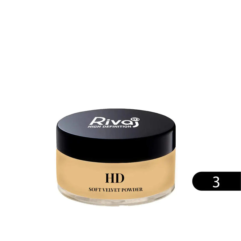 Rivaj HD Soft Velvet Powder Shade 3 – Matte Finish
