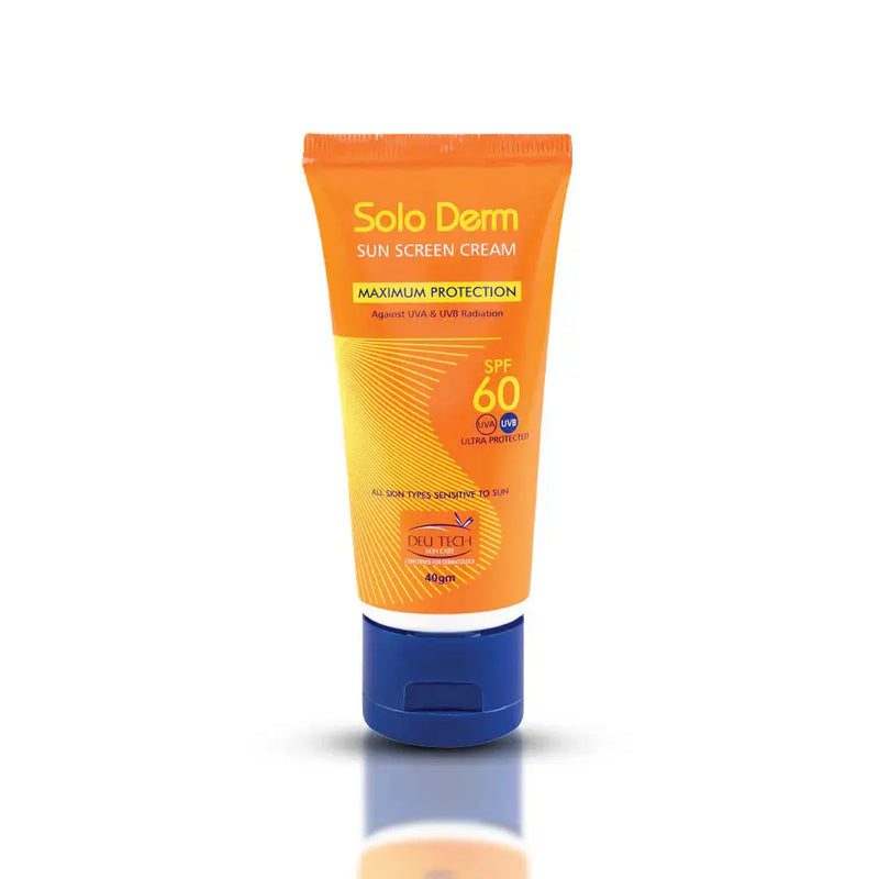 Solo Derm SPF 60 Sunblock – High UV Protection, No White Cast | Sunscreen
