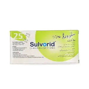 Sulvorid 25mg Tablets ��� Levosulpiride for Gastroesophageal Reflux Disease (GERD)