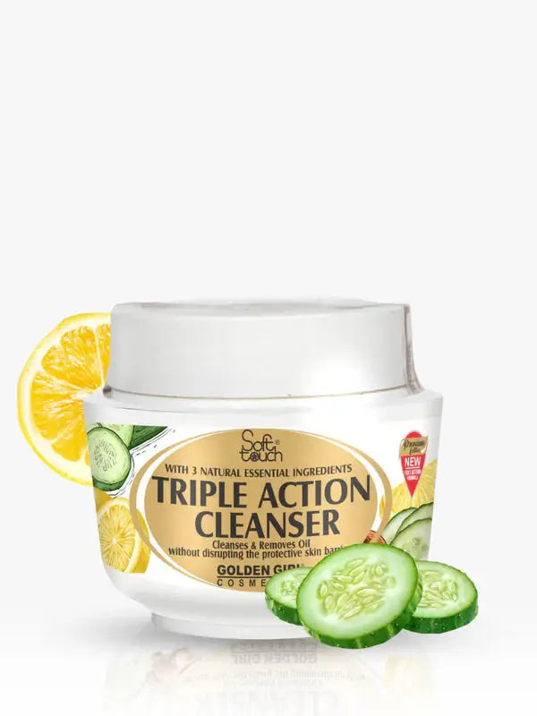 Soft Touch Triple Action Cleanser 75ml – Cucumber, Lemon & Almond