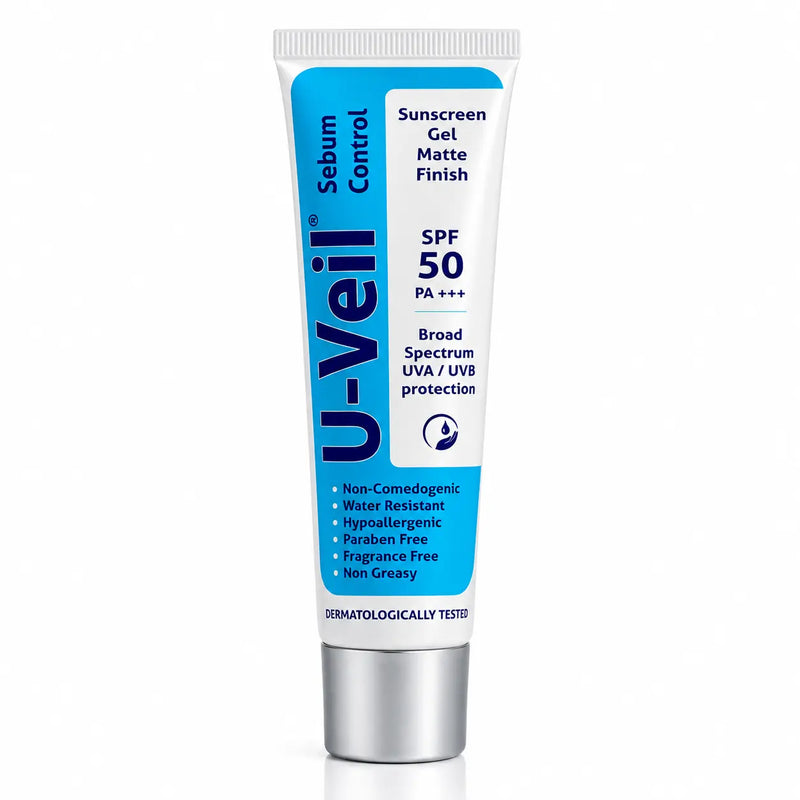 U-Veil Sebum Control Sunscreen Gel SPF 50 Matte Finish