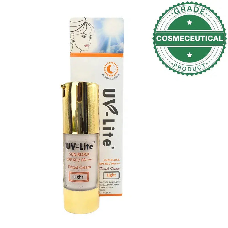 UV-Lite SPF 60 PA+++ Tinted Sunblock Cream — Sunscreen, UV Protection
