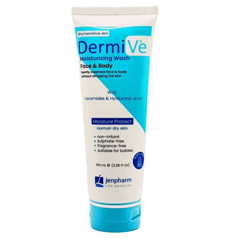 Dermive Moisturizing Face Wash for Dry Skin