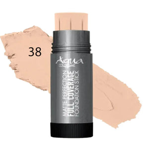 Aqua Color Line Matte Perfection Full Coverage Foundation Stick (Shade-38) - derma.pk