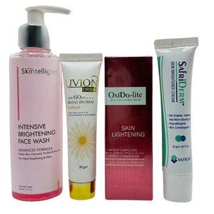 Glowing Skin Discount Box: Serum, Sunscreen, Cream & Face Wash (derma.pk)
