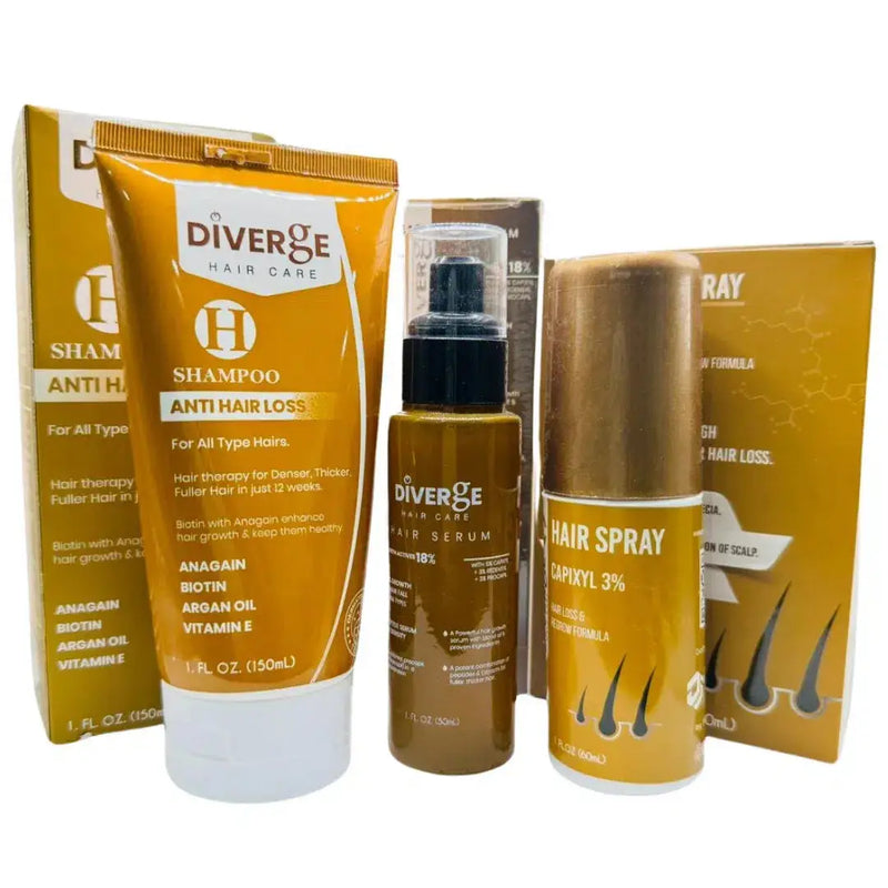 Oily Hair Care Discount Box: Diverge H Shampoo, Diverge C Spray & Diverge Serum