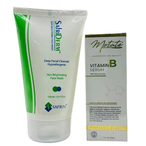 Seasonal Skincare Discount Duo: Brightening Face Wash & Vitamin B Serum